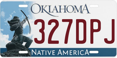 OK license plate 327DPJ