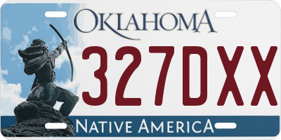 OK license plate 327DXX