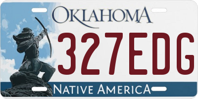 OK license plate 327EDG