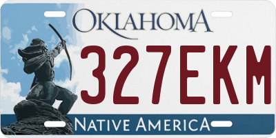 OK license plate 327EKM