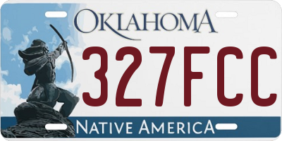 OK license plate 327FCC