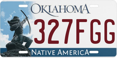 OK license plate 327FGG