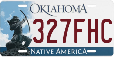 OK license plate 327FHC