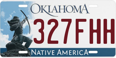 OK license plate 327FHH