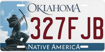 OK license plate 327FJB