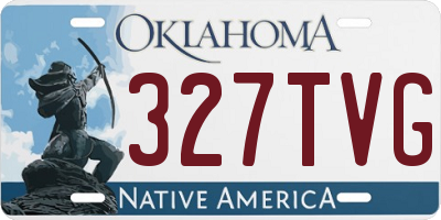 OK license plate 327TVG