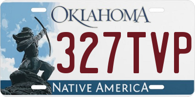 OK license plate 327TVP