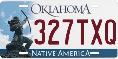 OK license plate 327TXQ