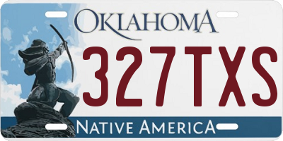 OK license plate 327TXS