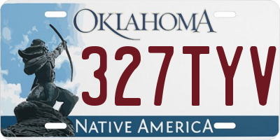 OK license plate 327TYV