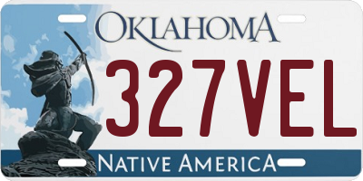 OK license plate 327VEL