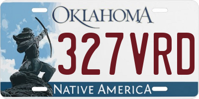 OK license plate 327VRD