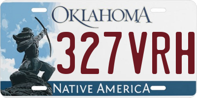 OK license plate 327VRH