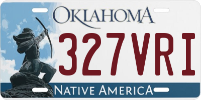 OK license plate 327VRI