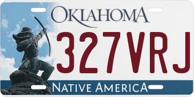 OK license plate 327VRJ