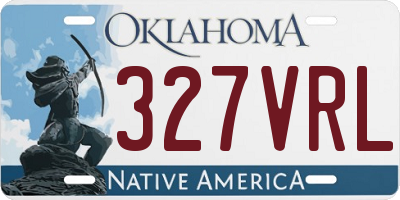 OK license plate 327VRL