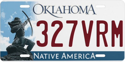 OK license plate 327VRM