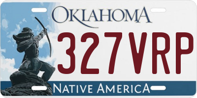 OK license plate 327VRP