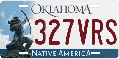 OK license plate 327VRS