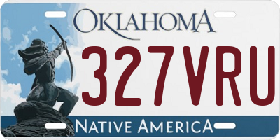 OK license plate 327VRU