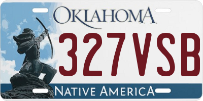 OK license plate 327VSB