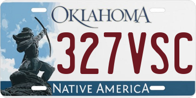 OK license plate 327VSC