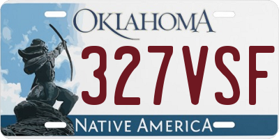 OK license plate 327VSF