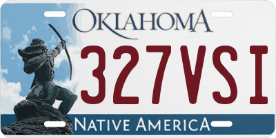 OK license plate 327VSI