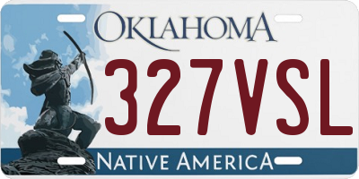 OK license plate 327VSL