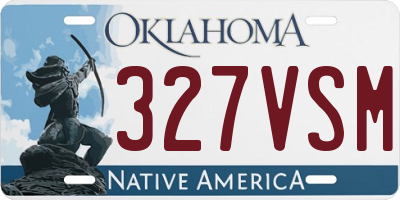 OK license plate 327VSM