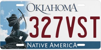 OK license plate 327VST