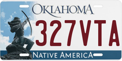 OK license plate 327VTA