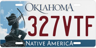 OK license plate 327VTF