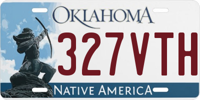 OK license plate 327VTH