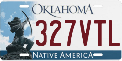 OK license plate 327VTL