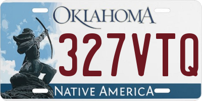 OK license plate 327VTQ