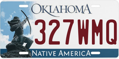 OK license plate 327WMQ