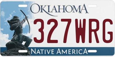 OK license plate 327WRG