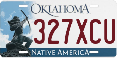OK license plate 327XCU