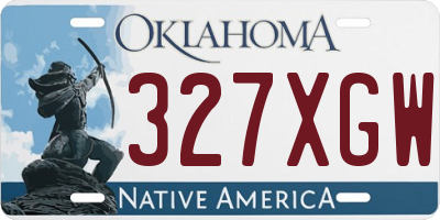 OK license plate 327XGW