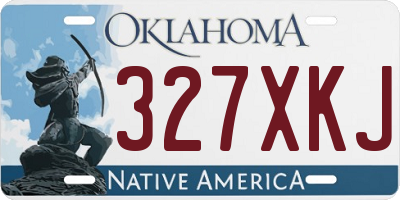 OK license plate 327XKJ