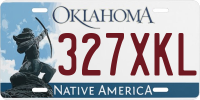 OK license plate 327XKL