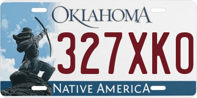 OK license plate 327XKO