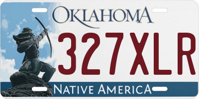 OK license plate 327XLR