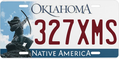 OK license plate 327XMS