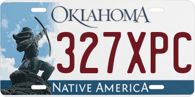 OK license plate 327XPC