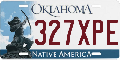OK license plate 327XPE