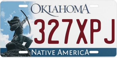 OK license plate 327XPJ