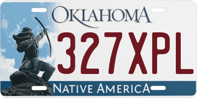 OK license plate 327XPL