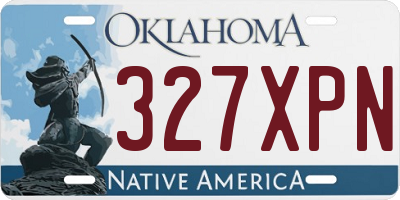 OK license plate 327XPN